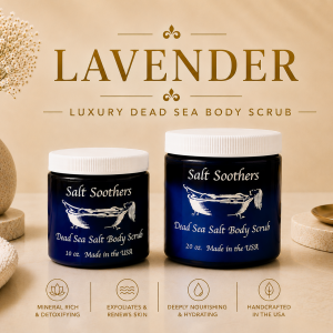 Lavender Essential Oil Dead Sea Salt Scrub