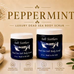 Peppermint Essential Oil Dead Sea Salt Scrub