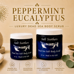 Peppermint Eucalyptus Essential Oil Dead Sea Salt Scrub