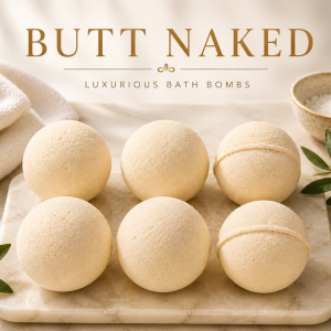 Butt Naked Bath Bombs (6 Bombs)