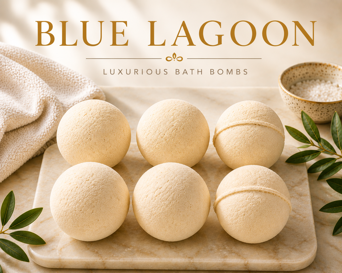 Blue Lagoon Bath Bombs (6 Bombs)