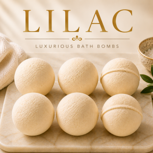 Lilac Bath Bombs (6 Bombs)