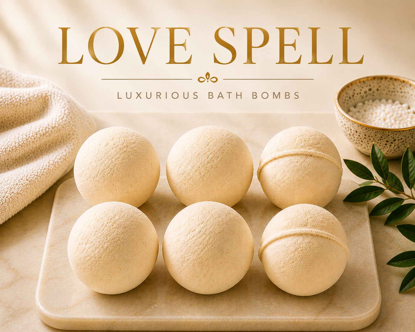 Love Spell Bath Bombs (6 Bombs)
