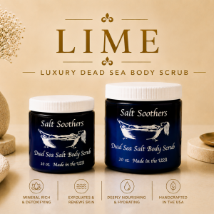 Lime Essential Oil Dead Sea Salt Scrub