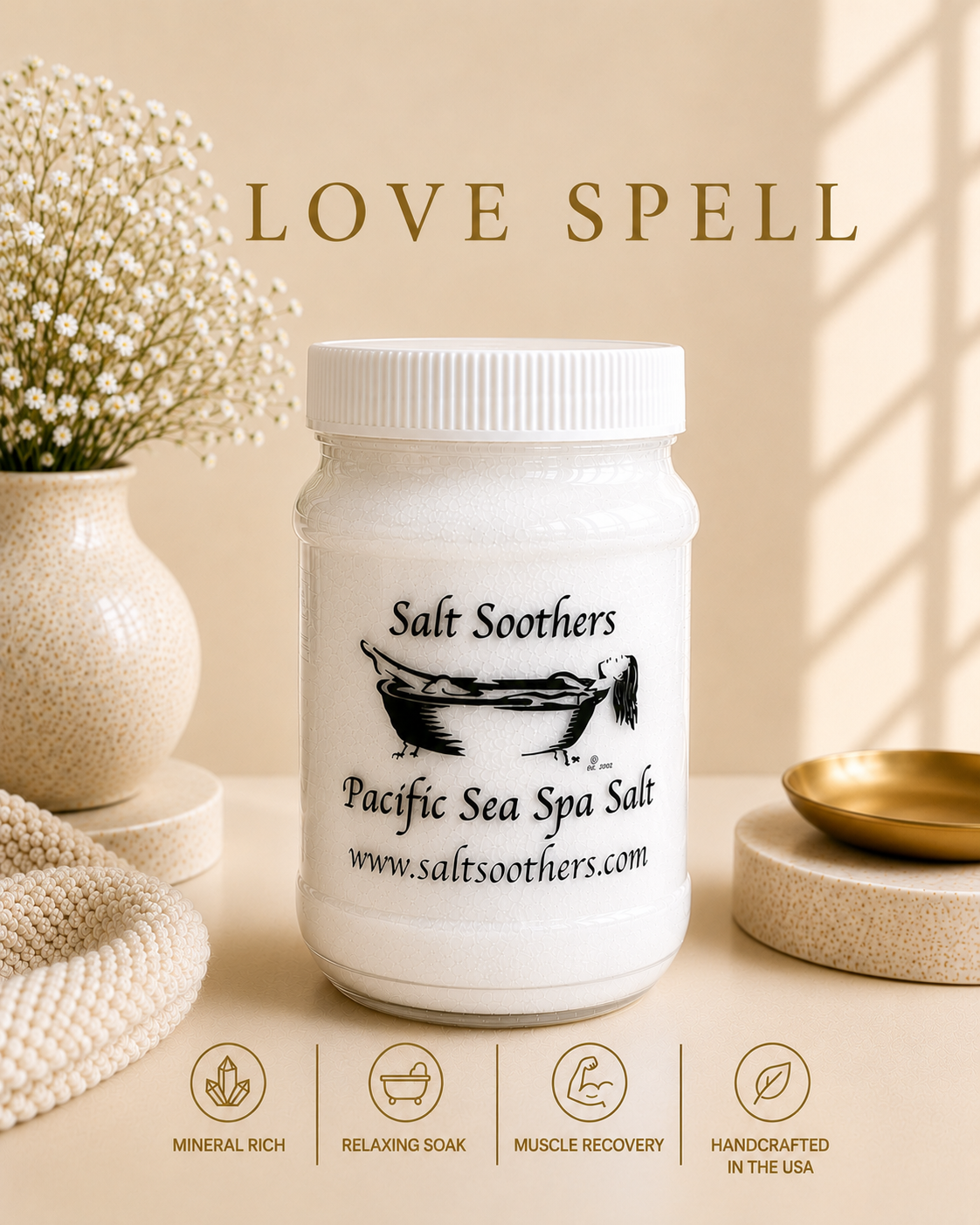 Love Spell Dye Free Pacific Sea Spa Salt