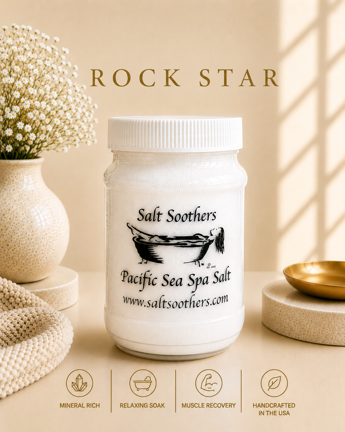 Rock Star Dye Free Pacific Sea Spa Salt