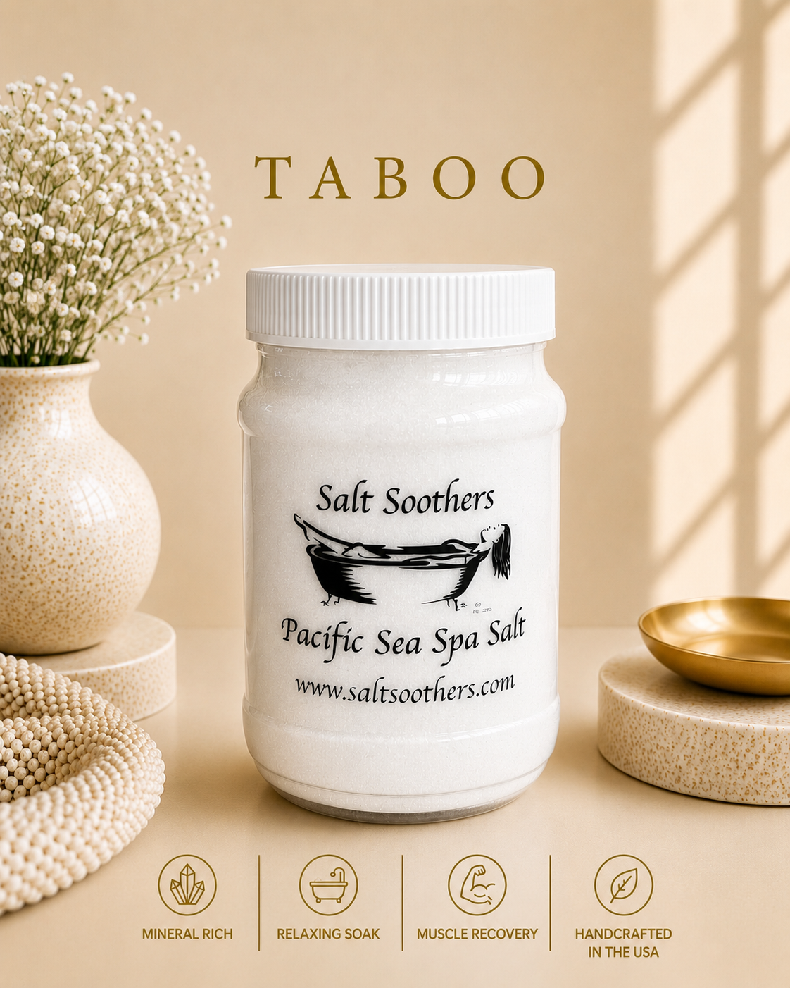 Taboo Dye Free Pacific Sea Spa Salt