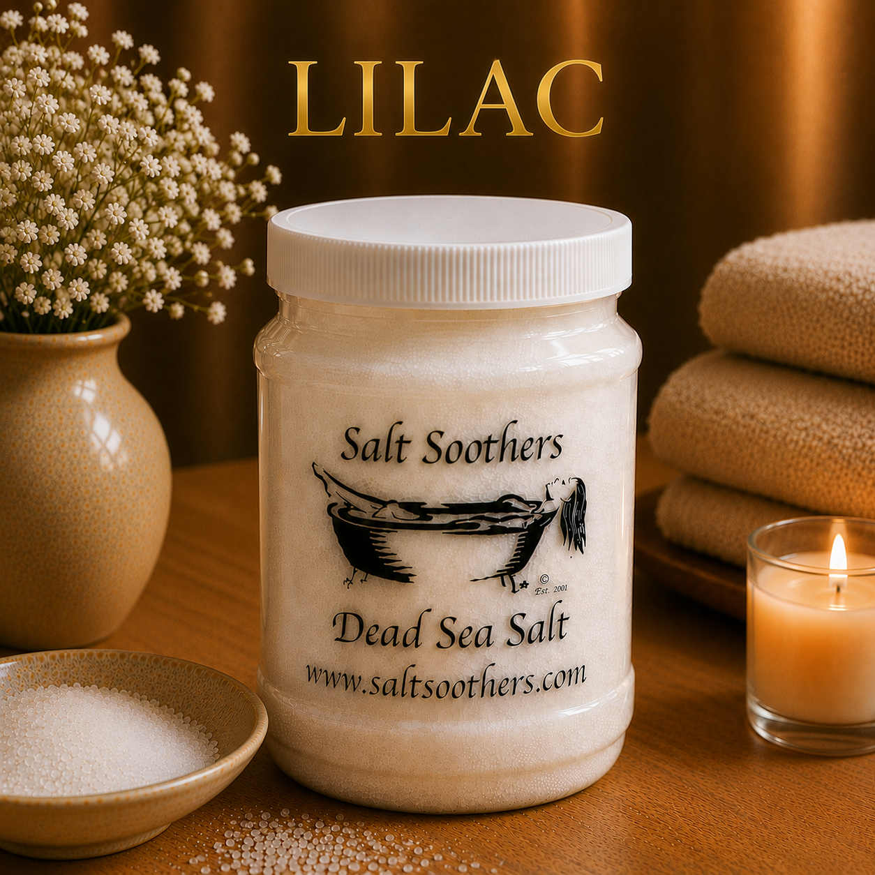 Lilac Dead Sea Salt